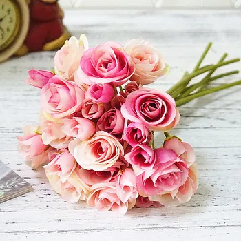 9PCS 18 Heads Roses Artificial Flowers Silk Flowers for Home Wedding Decor Fake Flower Christmas Flowers Party Decoration
9PCS 18 Heads Roses Artificial Flowers Silk Flowers for Home Wedding Decor Fake Flower Christmas Flowers Party Decoration