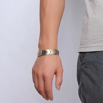 Vinterly Energy Bracelet Men Gold Color Chain Stainless Steel Bracelet Male Germanium Magnetic Bracelets Bangles for Men Jewelry
Vinterly Energy Bracelet Men Gold Color Chain Stainless Steel Bracelet Male Germanium Magnetic Bracelets Bangles for Men Jewelry