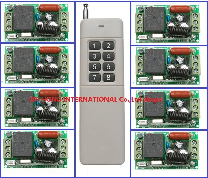 Free Shipping 8CH 220V light switch ON/OFF Digital Wireless Radio RF Wireless Remote Control Switch System
Free Shipping 8CH 220V light switch ON/OFF Digital Wireless Radio RF Wireless Remote Control Switch System