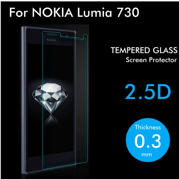 0.3mm 9H 2.5D Tempered Glass Screen Protector For Microsoft Nokia Lumia 730 735 protective film for Nokia 730 Guard Protection
0.3mm 9H 2.5D Tempered Glass Screen Protector For Microsoft Nokia Lumia 730 735 protective film for Nokia 730 Guard Protection