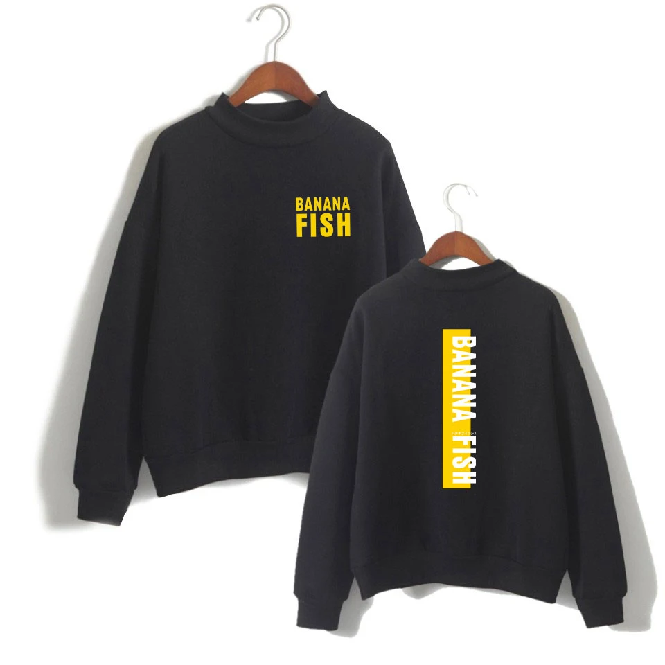 FADUN TOMMY Banana Fish Print Women/Men Clothes 2018 Hot Sale Turtlenecks Women Long Sleeve Casual Kpops Sweatshirts Plus Size
FADUN TOMMY Banana Fish Print Women/Men Clothes 2018 Hot Sale Turtlenecks Women Long Sleeve Casual Kpops Sweatshirts Plus Size