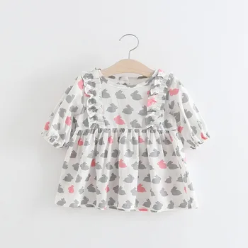 2017 Summer Girls Short Sleeve O Neck Ruffles Cute Cartoon Rabbit Princess Kids Baby Dress vestidos roupas de bebe
2017 Summer Girls Short Sleeve O Neck Ruffles Cute Cartoon Rabbit Princess Kids Baby Dress vestidos roupas de bebe