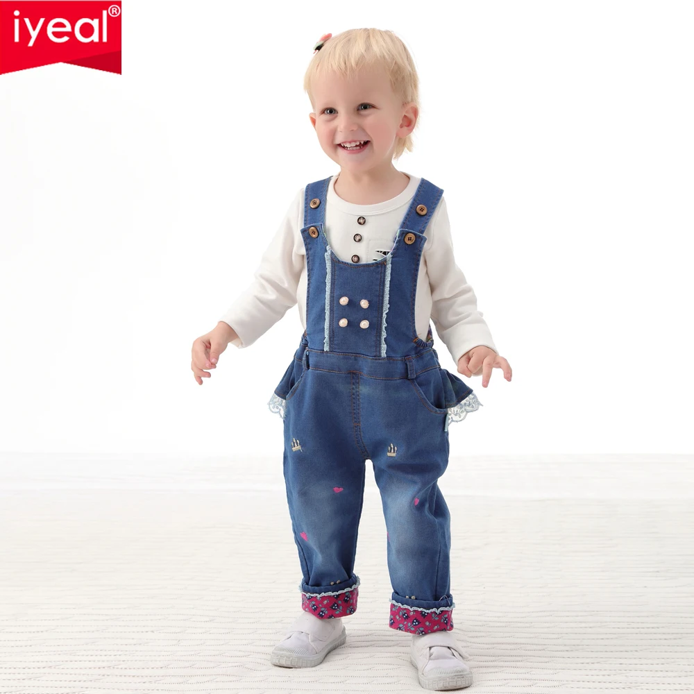IYEAL Baby Girl Clothing Spring 2018 Bebe Jeans Overalls Lace Rompers Infantil Jumpsuit For Toddler Infant Denim Coveralls
IYEAL Baby Girl Clothing Spring 2018 Bebe Jeans Overalls Lace Rompers Infantil Jumpsuit For Toddler Infant Denim Coveralls