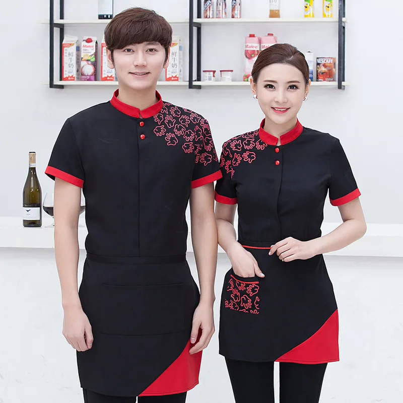 Hotel Restaurant Waiter Work Clothes Summer Female Clothing Women Hot Pot Uniform Waitress Overall Unisex Work Shirt
Hotel Restaurant Waiter Work Clothes Summer Female Clothing Women Hot Pot Uniform Waitress Overall Unisex Work Shirt