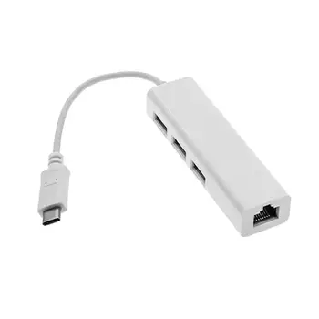 CYDZ USB 3.1 USB-C Multiple 3 Ports Hub with Networking Ethernet Network LAN Adapter
CYDZ USB 3.1 USB-C Multiple 3 Ports Hub with Networking Ethernet Network LAN Adapter