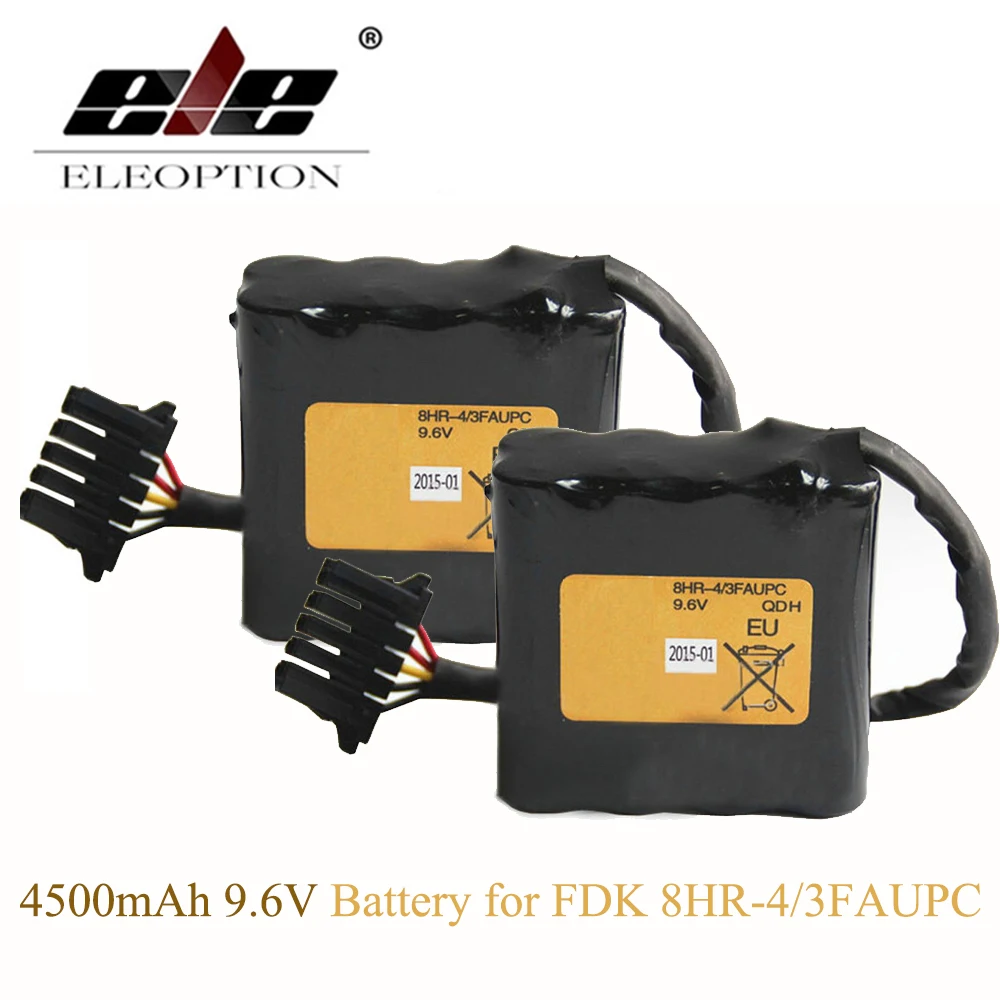 ELEOPTION 2PCS High Quality 4500mAh 9.6V Replacement Battery for FDK 8HR-4/3FAUPC Ni-MH Rechargeable Battery
ELEOPTION 2PCS High Quality 4500mAh 9.6V Replacement Battery for FDK 8HR-4/3FAUPC Ni-MH Rechargeable Battery