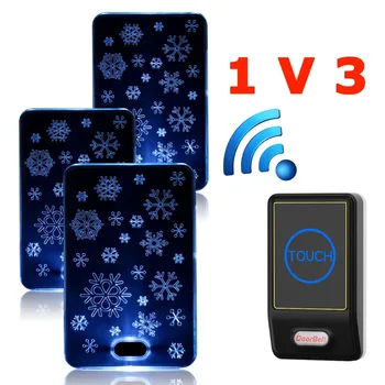 Creative light-emitting Smart Chord ringtone Wireless Receiver Remote Control Doorbell 1 Outdoor Transmitter + 2 Indoor Receiver
Creative light-emitting Smart Chord ringtone Wireless Receiver Remote Control Doorbell 1 Outdoor Transmitter + 2 Indoor Receiver