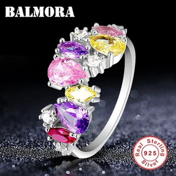 BALMORA 100% Real 925 Sterling Silver Beautiful Zircon Rings for Women Girl Exquisite Gift Fashion Jewelry Anillos JWSR1108
BALMORA 100% Real 925 Sterling Silver Beautiful Zircon Rings for Women Girl Exquisite Gift Fashion Jewelry Anillos JWSR1108