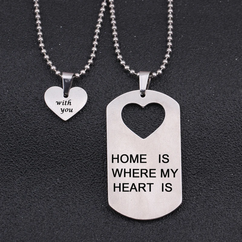 Accessories Home Is Where My Heart Is With You Loving Words Engraved Couples Present Necklace Girlfriend Boyfriend Jewelry
Accessories Home Is Where My Heart Is With You Loving Words Engraved Couples Present Necklace Girlfriend Boyfriend Jewelry