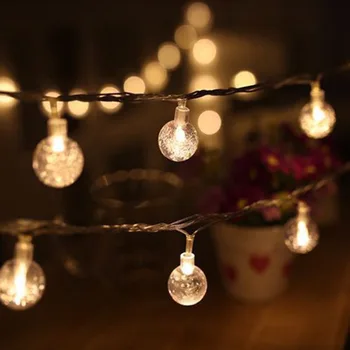 6m 40 LED Globe Bulb String Light Waterproof Crystal Ball String Garland Lights Wedding Party Outdoor Decoration Lighting
6m 40 LED Globe Bulb String Light Waterproof Crystal Ball String Garland Lights Wedding Party Outdoor Decoration Lighting