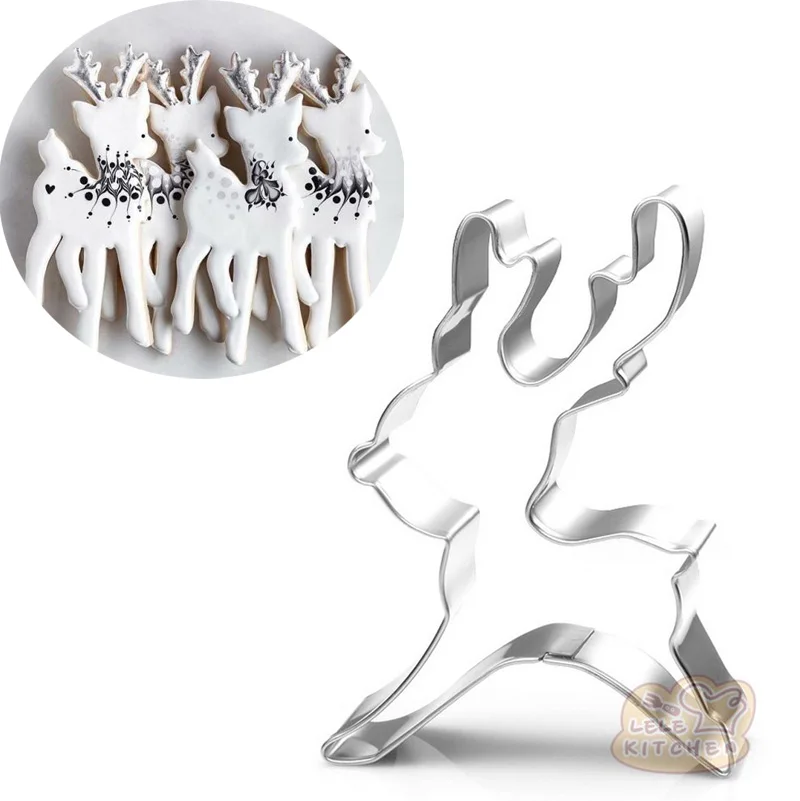 1pcs patisserie reposteria gateau Christmas Reindeer Mold Metal Sugarcraft Cookie Cutter Fondant Cake Decor Biscuit Pastry Mould
1pcs patisserie reposteria gateau Christmas Reindeer Mold Metal Sugarcraft Cookie Cutter Fondant Cake Decor Biscuit Pastry Mould