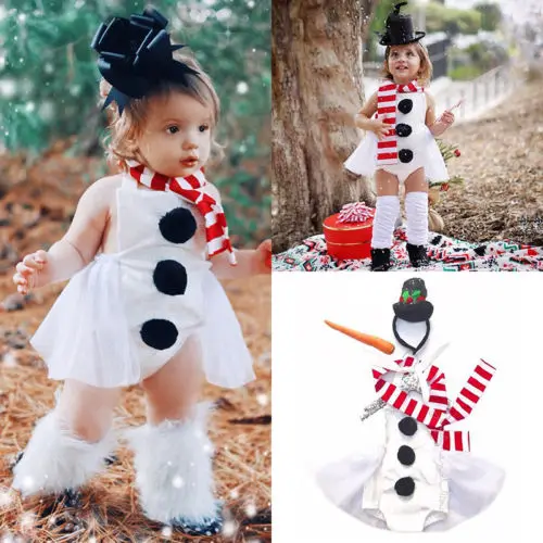 2018 New Fashion Xmas Kid Baby Girl Snowman Tulle Dress Halter Romper+Leg Warmer Infant Children Christmas 4PCS Outfit Clothes
2018 New Fashion Xmas Kid Baby Girl Snowman Tulle Dress Halter Romper+Leg Warmer Infant Children Christmas 4PCS Outfit Clothes