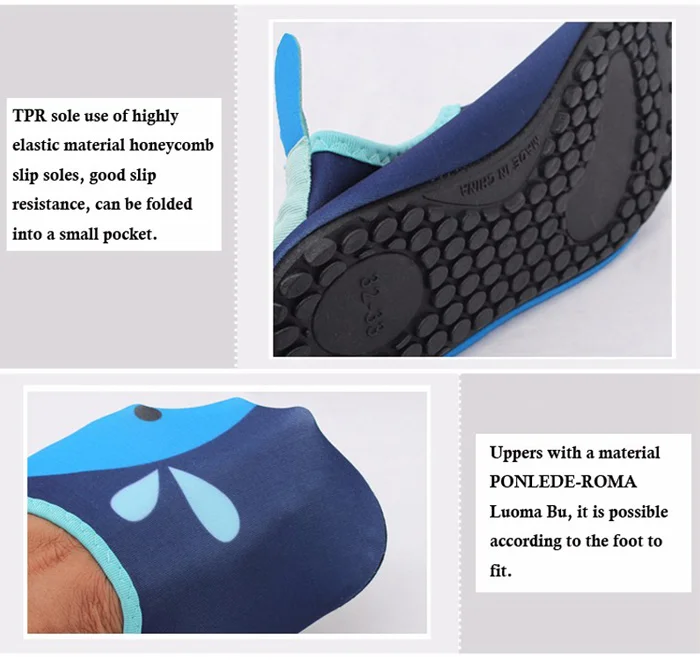 Summer Children Water Shoes Breathable Quick Dry Swimming Fins Aqua Socks Wetsuit Prevent Scratche Warming Slip-on Beach Schuhe (15)