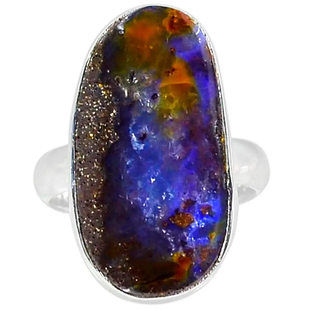 NiaoZaiFei YunZaiKan Genuine Boulder Opal Ring 925 Sterling Silver,USA Size :8, MHBAR3930
NiaoZaiFei YunZaiKan Genuine Boulder Opal Ring 925 Sterling Silver,USA Size :8, MHBAR3930