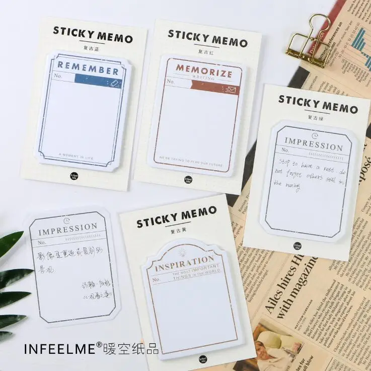 Retro Style Memo Pad N Times Sticky Notes Escolar Papelaria School Supply Bookmark Label
Retro Style Memo Pad N Times Sticky Notes Escolar Papelaria School Supply Bookmark Label