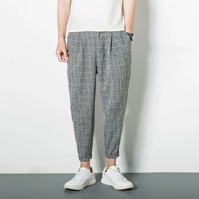 Mens Summer Autumn Fashion Linen Pants Male Mid Waist Casual Body Fitness Breathable Joggers Ankle-Length Pants M-5XL
Mens Summer Autumn Fashion Linen Pants Male Mid Waist Casual Body Fitness Breathable Joggers Ankle-Length Pants M-5XL