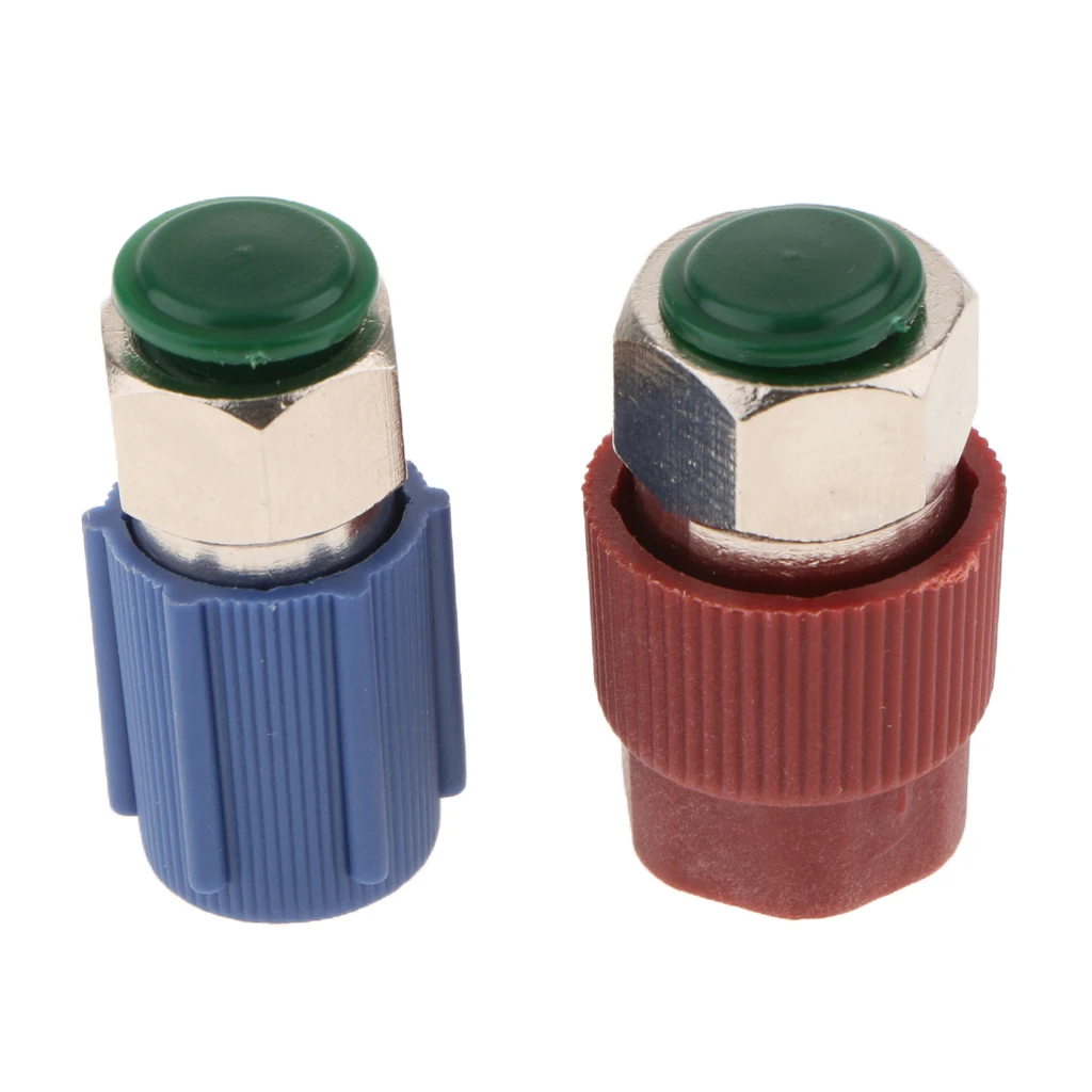 2Pcs 1/4 SAE A/C Service Charging Port Adapters Hi/Low Retrofit R12 R22 to R134a with Caps
2Pcs 1/4 SAE A/C Service Charging Port Adapters Hi/Low Retrofit R12 R22 to R134a with Caps