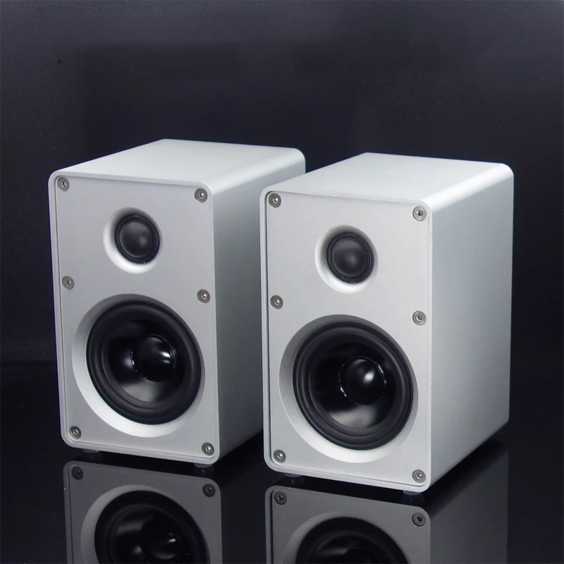 All Aluminum Chassis Music Art No. 1 Speaker Bookshelf Speaker HIFI Speaker 3 inch two-way fever amplifier speaker
All Aluminum Chassis Music Art No. 1 Speaker Bookshelf Speaker HIFI Speaker 3 inch two-way fever amplifier speaker