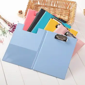 New arrival A5 Candy Color PU Straight Plywood Signed Clipboard Fold-Over Kawaii WordPad Vertical Fashion Writing Board Statione 
New arrival A5 Candy Color PU Straight Plywood Signed Clipboard Fold-Over Kawaii WordPad Vertical Fashion Writing Board Statione
