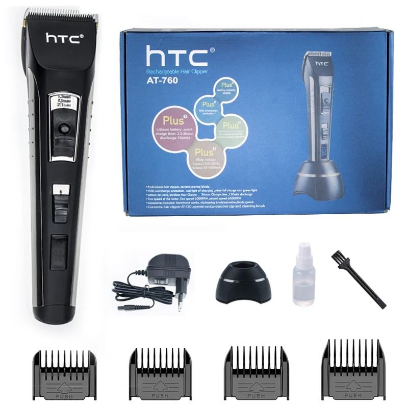 Htc Barber Electric Hair Clipper Rechargeable Hair Trimmer Titanium Ceramic Blade Lcd Display Salon Men Hair Cutting Machine E Aliexpress