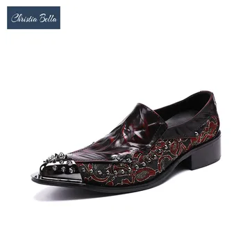 Christia Bella Formal Business Suit Dress Shoes Men's Fashion Red Floral Printed Wedding Shoes Genuine Leather Handmade Oxfords
Christia Bella Formal Business Suit Dress Shoes Men's Fashion Red Floral Printed Wedding Shoes Genuine Leather Handmade Oxfords
