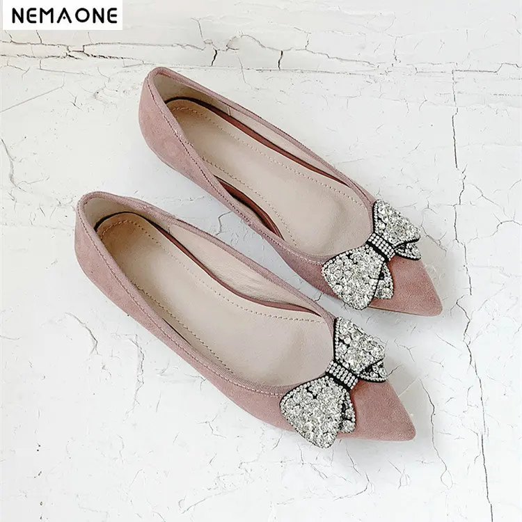 NEMAONE Plus Size Designer Crystal Woman Flat Shoes Elegant Comfortable Lady Fashion Rhinestone Women Soft Shoes
NEMAONE Plus Size Designer Crystal Woman Flat Shoes Elegant Comfortable Lady Fashion Rhinestone Women Soft Shoes