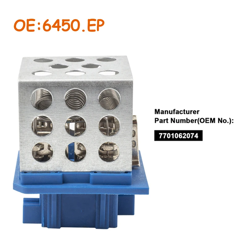 New OEM 6450.EP 6450EP For Citroen C5 Xsara Picasso Peugeot 206 CC Heater Motor Control Resistor car accessories
New OEM 6450.EP 6450EP For Citroen C5 Xsara Picasso Peugeot 206 CC Heater Motor Control Resistor car accessories