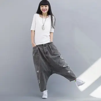 Women Japanese Style pants 2017 Women Baggy jeans Boyfriend Casual Low Drop Crotch Wide Leg Denim pants Bloomers G083101
Women Japanese Style pants 2017 Women Baggy jeans Boyfriend Casual Low Drop Crotch Wide Leg Denim pants Bloomers G083101