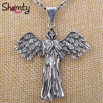 Shamty Grim Reaper Skull Pendant Reaper Wings Unisex Necklace Fashion Jewelry D30010
Shamty Grim Reaper Skull Pendant Reaper Wings Unisex Necklace Fashion Jewelry D30010