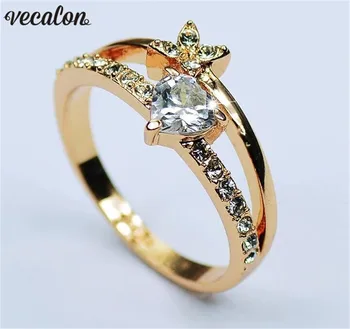 Vecalon Cute Heart Butterfly ring 925 Sterling silver Cz stone Party wedding band rings For women Bridal finger Jewelry Gift
Vecalon Cute Heart Butterfly ring 925 Sterling silver Cz stone Party wedding band rings For women Bridal finger Jewelry Gift