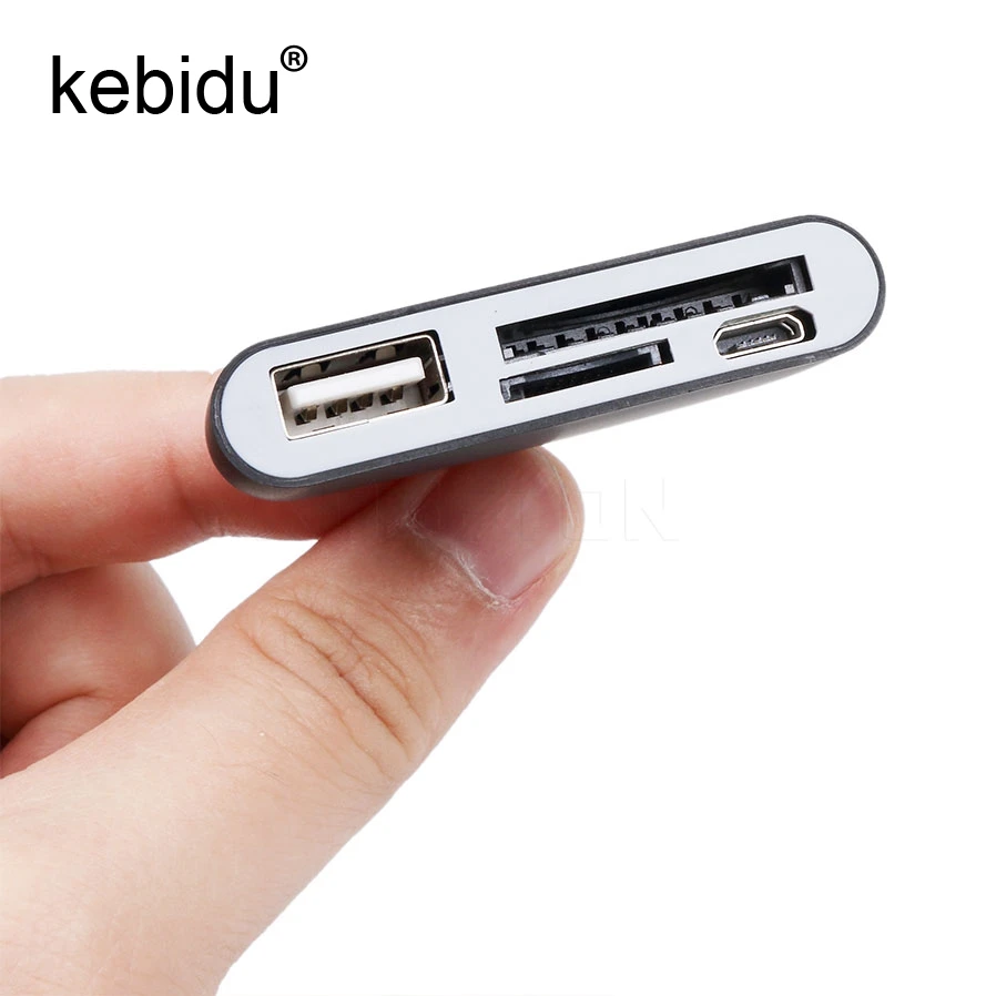 KEBIDU Multi-function 4 in 1 OTG/TF/SD Smart Card Reader with Micro USB/Type C Charge Port for Samsung Galaxy S6 Edge For Phone
KEBIDU Multi-function 4 in 1 OTG/TF/SD Smart Card Reader with Micro USB/Type C Charge Port for Samsung Galaxy S6 Edge For Phone