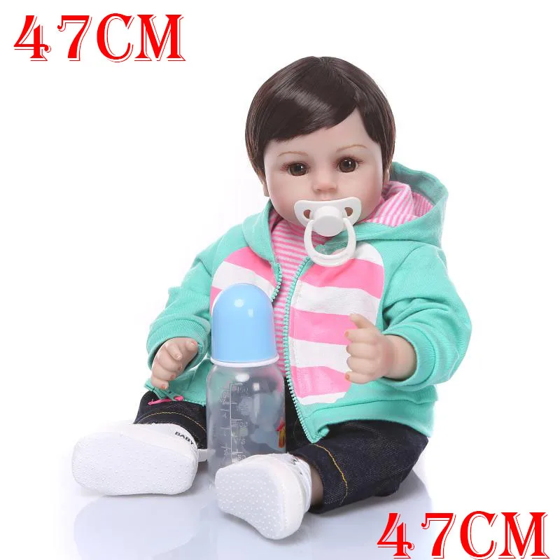 Bebes reborn doll 47cm soft silicone reborn baby dolls girl toddler newborn dolls for child birthday gift menina bonecas
Bebes reborn doll 47cm soft silicone reborn baby dolls girl toddler newborn dolls for child birthday gift menina bonecas