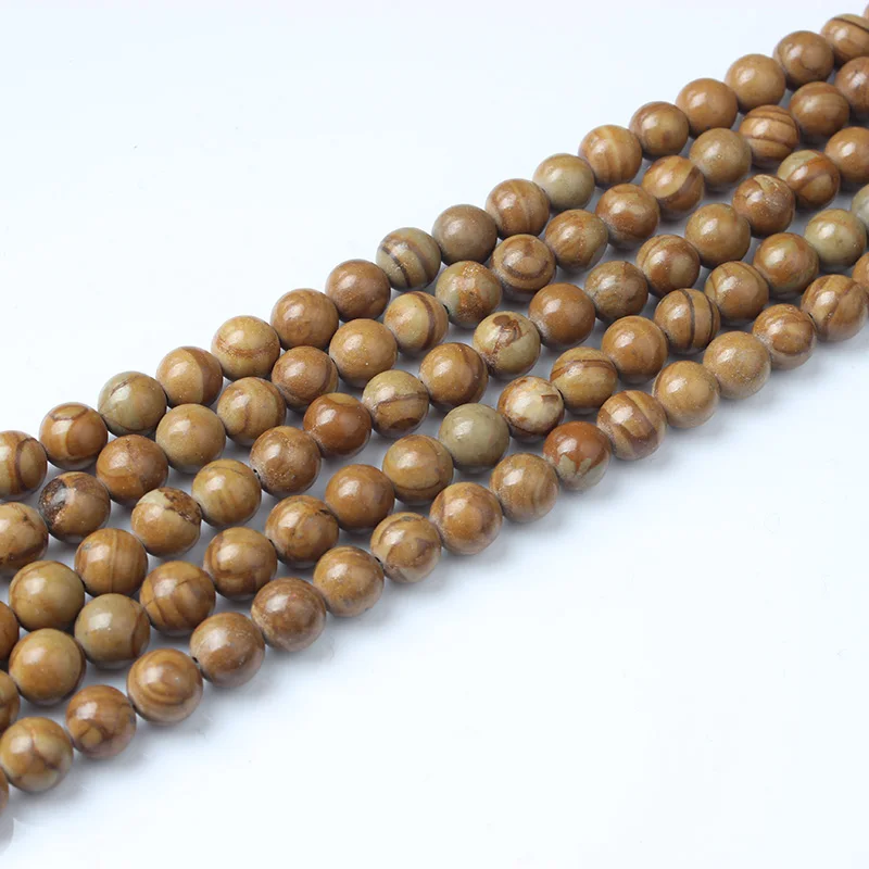LanLi natural jewelry 8mm light tan Serpenggiante stones Loose Beads DIY men and women Bracelet Necklace anklet Accessories
LanLi natural jewelry 8mm light tan Serpenggiante stones Loose Beads DIY men and women Bracelet Necklace anklet Accessories