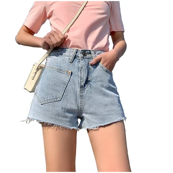 Summer Denim Shorts High Waist Shorts Female Hot Solid Fashion personality Pockets Ladies Blue Short 2019 Short Jeans For Women
Summer Denim Shorts High Waist Shorts Female Hot Solid Fashion personality Pockets Ladies Blue Short 2019 Short Jeans For Women
