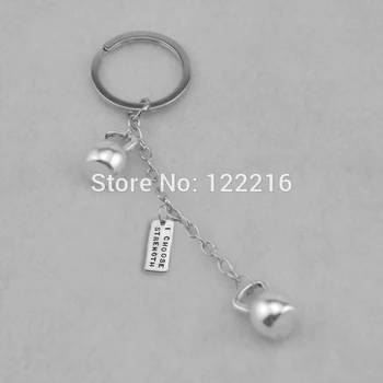 30pcs a lot antique silver color Kettle bell with Vintage Rectangle I Choose Strength sports Gym keyrings
30pcs a lot antique silver color Kettle bell with Vintage Rectangle I Choose Strength sports Gym keyrings