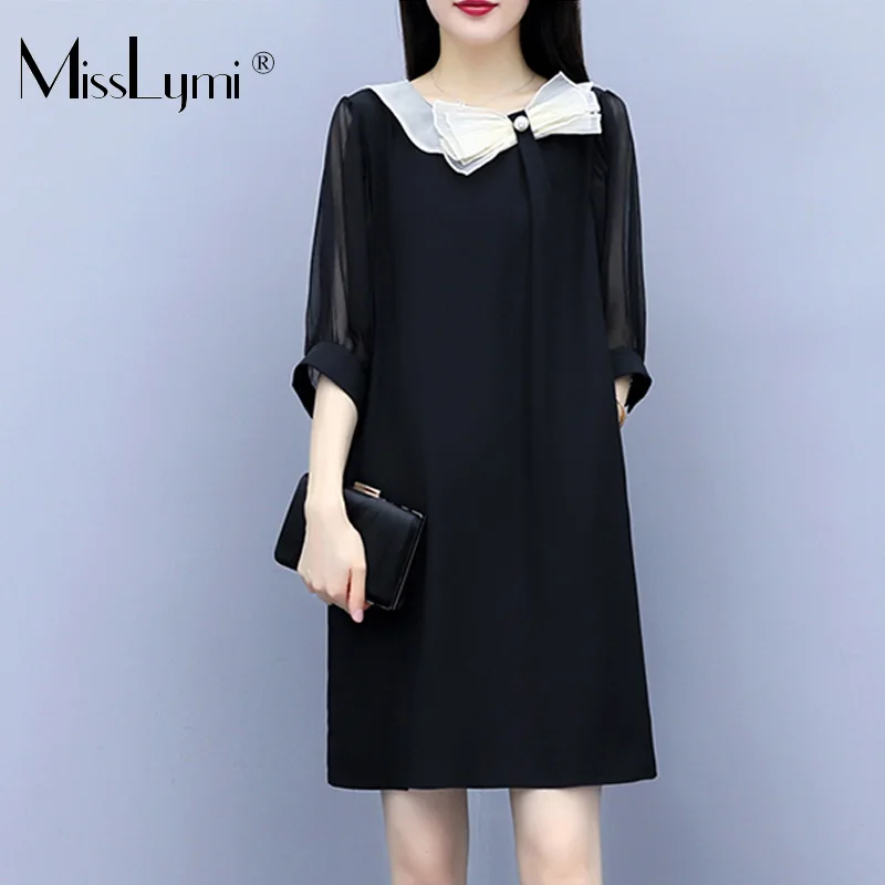 XL-5XL Plus Size Women Black Chiffon A-Line Dress Summer 2019 Beading Bow O-neck Patchwork Puff Sleeve Ladies Elegant Dresses
XL-5XL Plus Size Women Black Chiffon A-Line Dress Summer 2019 Beading Bow O-neck Patchwork Puff Sleeve Ladies Elegant Dresses