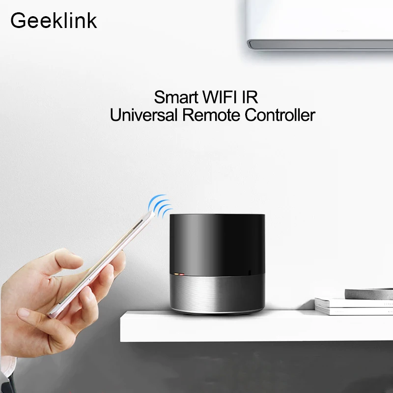 Geeklink WIFI+IR+4G Universal Remote Controller iOS Android Voice Control Works with Alexa Smart Home Automation
Geeklink WIFI+IR+4G Universal Remote Controller iOS Android Voice Control Works with Alexa Smart Home Automation