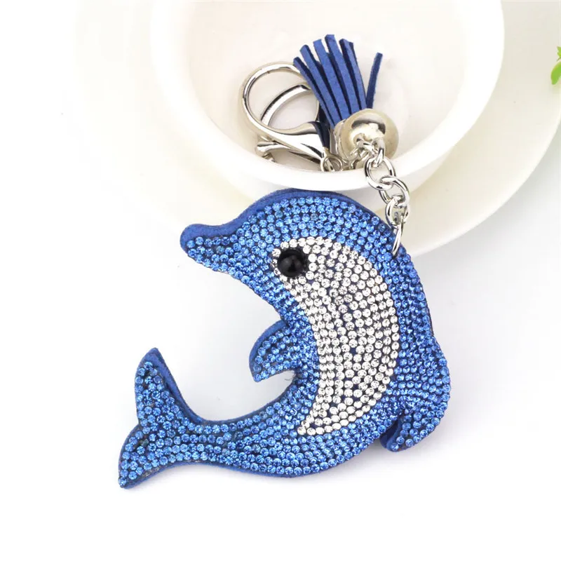 Cute Dolphin Keychain Rhinestone Crystal Keyring Car Key Chain Women Key Holder Ring Bague Wholesale Jewelry Gifts
Cute Dolphin Keychain Rhinestone Crystal Keyring Car Key Chain Women Key Holder Ring Bague Wholesale Jewelry Gifts