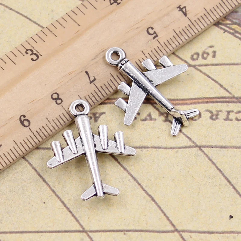 10pcs/lot Charms airplane plane 27x21mm Antique Silver Pendants Making DIY Handmade Tibetan Silver Finding Jewelry for Bracelet
10pcs/lot Charms airplane plane 27x21mm Antique Silver Pendants Making DIY Handmade Tibetan Silver Finding Jewelry for Bracelet