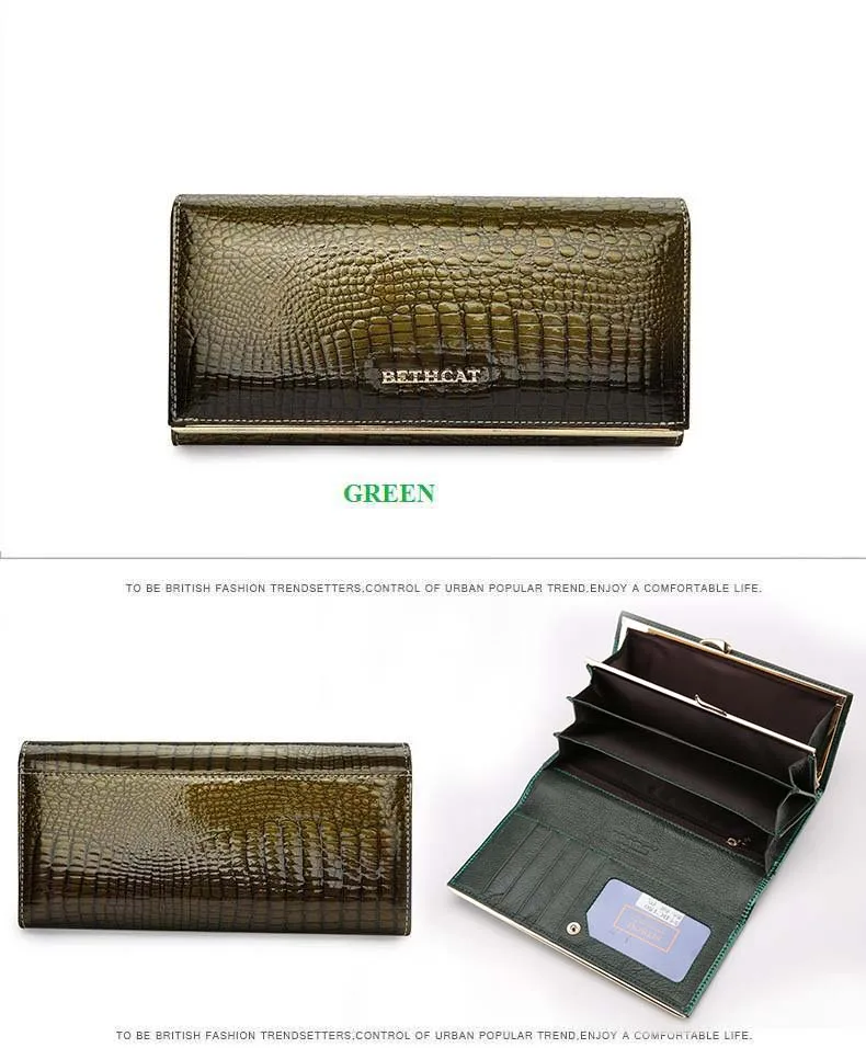 Women Wallets Brand Design High Quality Leather Wallet Female Hasp Fashion Dollar Price Alligator Long Women Wallets And Purses14 -  (4)