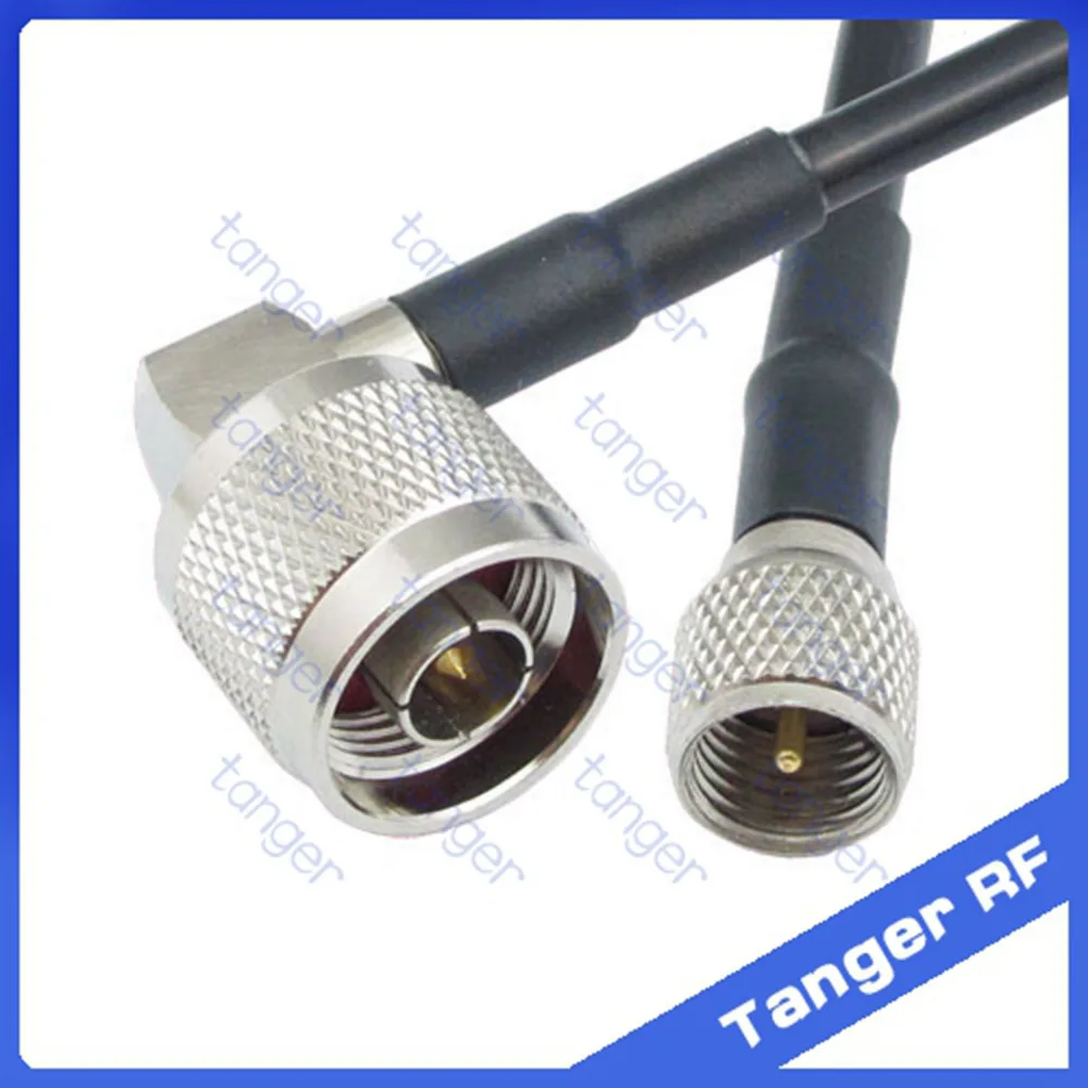Tanger Mini UHF male plug PL259 SL16 to N male plug right angle RF RG58 Pigtail Jumper Coaxial Cable 20inch 50cm High Quality
Tanger Mini UHF male plug PL259 SL16 to N male plug right angle RF RG58 Pigtail Jumper Coaxial Cable 20inch 50cm High Quality