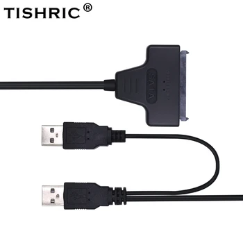 

TISHRIC Usb 2.0 To 7 15 22pin Molex Sata Adapter 2.5 Ssd Hdd Hard Disk External Power Laptop Optical Drive Cable Case Converter