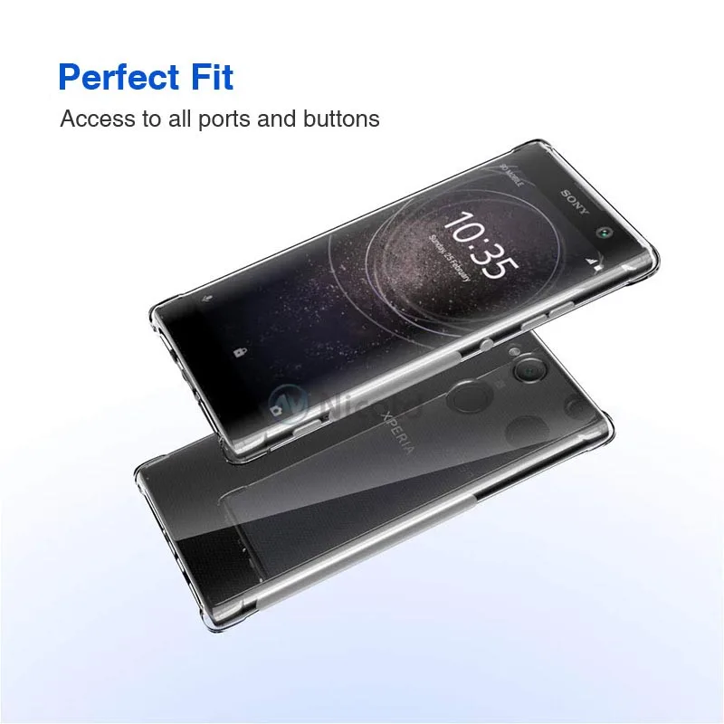 Soft TPU Case For Sony Xperia XA2 PLUS XA2 Ultra Transparent Silicone Clear shockproof Back Cover Air Cushion Frame XA2plus XA2 (6)
