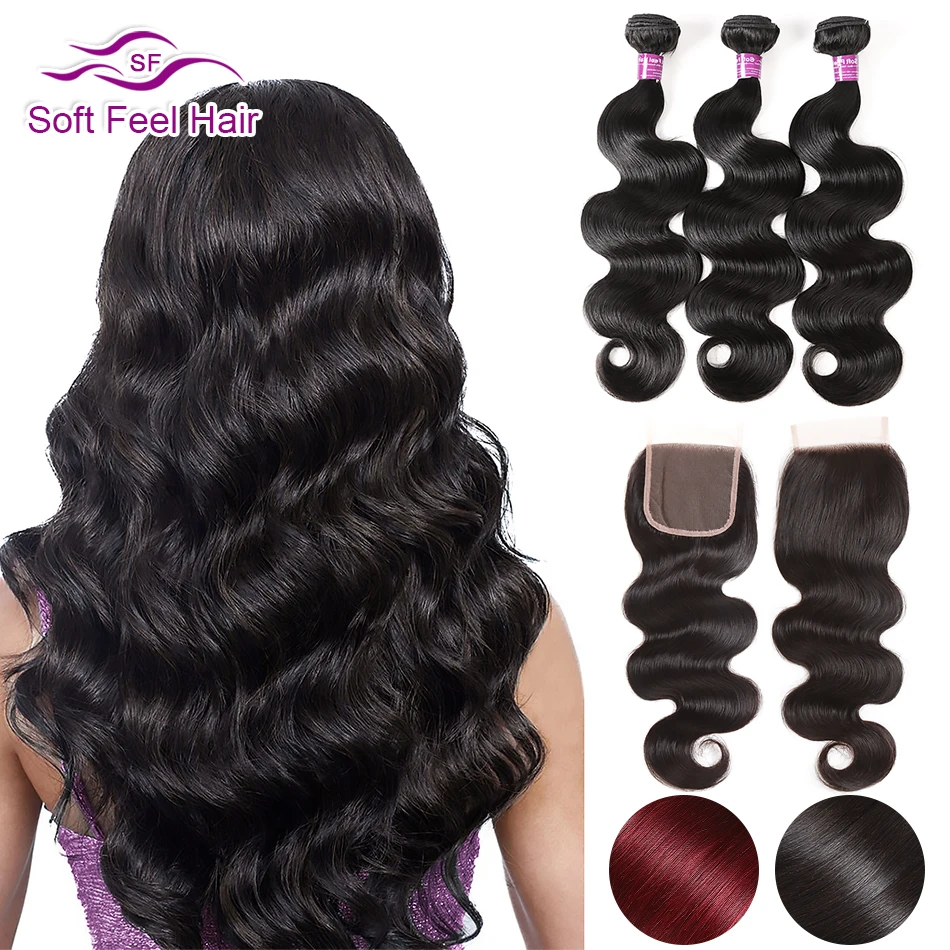 Soft Feel Hair Brazilian Hair Weave Bundles With Closure Body Wave 3/4 Bundles With Closure Remy Human Hair Bundles With Closure
Soft Feel Hair Brazilian Hair Weave Bundles With Closure Body Wave 3/4 Bundles With Closure Remy Human Hair Bundles With Closure