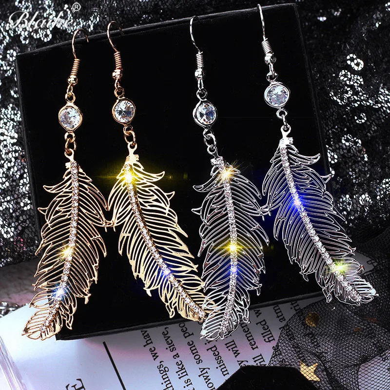 Blaike Statement Feather Shape Drop Earrings For Women Dainty Silver/Rose Gold Color Alloy Trendy Dangle Jewelry Valentine Gifts
Blaike Statement Feather Shape Drop Earrings For Women Dainty Silver/Rose Gold Color Alloy Trendy Dangle Jewelry Valentine Gifts