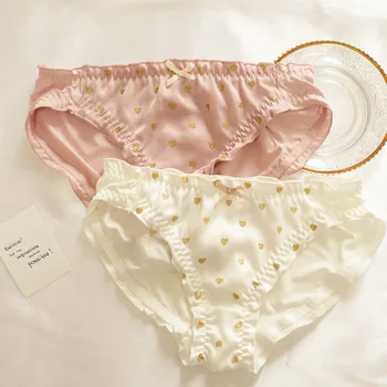 Japanese low waist sweet lady underwear fresh milk silk briefs 2019 string sous vetement femme culotte femme bragas mujer thongs
Japanese low waist sweet lady underwear fresh milk silk briefs 2019 string sous vetement femme culotte femme bragas mujer thongs