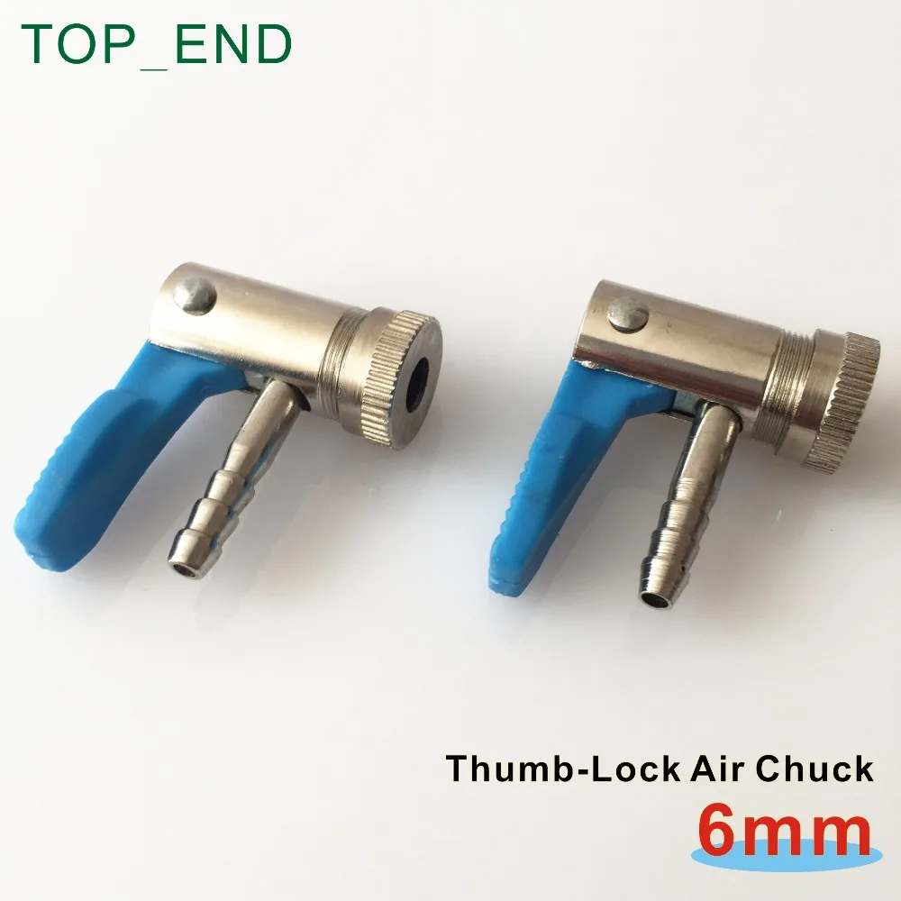 Sold by Pair (2pcs),6mm,Thumb-Lock Air Chuck For Motor Vehicles,Tyre Inflating Clip-on Quick Connector,Finish: Nickle Plated
Sold by Pair (2pcs),6mm,Thumb-Lock Air Chuck For Motor Vehicles,Tyre Inflating Clip-on Quick Connector,Finish: Nickle Plated