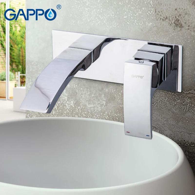 

GAPPO Basin Faucet wall mounted bathroom sink faucet waterfall basin taps Water mixer shower mixers tap Sanitary Ware Suite