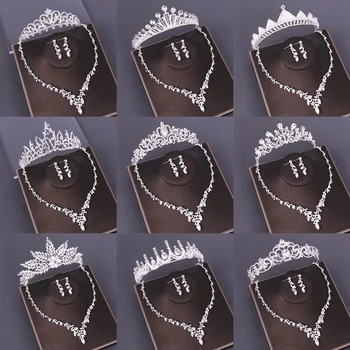 Wedding Bridal Jewelry Sets Crown Necklace Earrings Bridal Hair Jewelry Accessories Crystal Crown Necklace Head Jewelry Wedding
Wedding Bridal Jewelry Sets Crown Necklace Earrings Bridal Hair Jewelry Accessories Crystal Crown Necklace Head Jewelry Wedding
