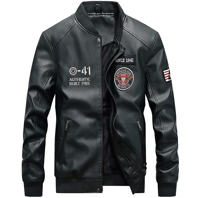 camperas de hombre 2019 cuero Men's Air Force A-41 Faux PU Leather Flight Bomber Jackets Men's Coats Plus Size 4XL Male Jacket
camperas de hombre 2019 cuero Men's Air Force A-41 Faux PU Leather Flight Bomber Jackets Men's Coats Plus Size 4XL Male Jacket